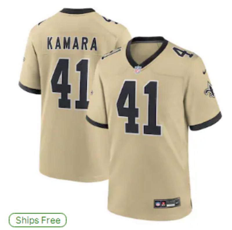 Men 2025 New Orleans Saints #41 Kamara Yellow Limited NFL Jersey style 01->new orleans saints->NFL Jersey
